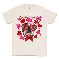 Natural Valentine's day  english bulldog Classic Tee - RanaPortraitStore