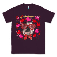 Plum Valentine's day  english bulldog Classic Tee - RanaPortraitStore