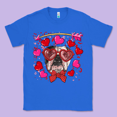 Classic Tee Valentine's day  english bulldog