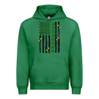Emerald shamrock usa flag Urban Hoodie - MaliasSmallBusiness