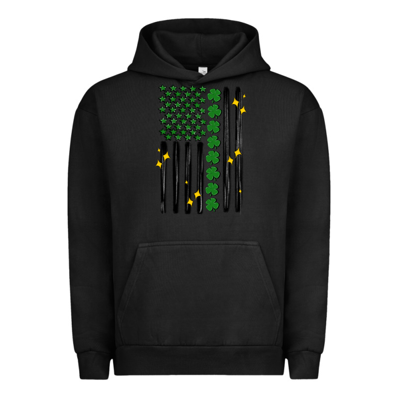 Shamrock Usa Flag Urban Hoodie by MaliasSmallBusiness | Teevron