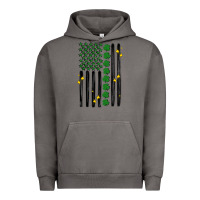 Pigment Tornado shamrock usa flag Urban Hoodie - MaliasSmallBusiness
