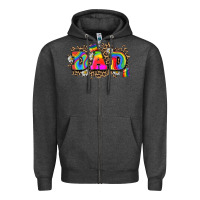 Charcoal Heather dad pride Zipper Hoodie - Zillion Design Studio
