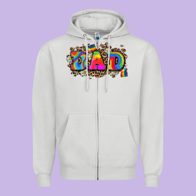 Dad Pride Zipper Hoodie Designed By Zillion Design Studio