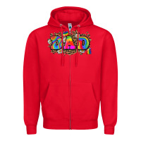 Red dad pride Zipper Hoodie - Zillion Design Studio