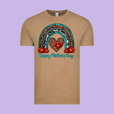 Happy Mother's Day Rainbow Vintage Tee Designed By Artiststas