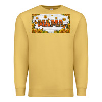 Antique Gold sunflowers and butterflies mama license plate Premium Sweatshirt - HRA Design Shop