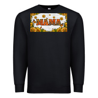 Black sunflowers and butterflies mama license plate Premium Sweatshirt - HRA Design Shop