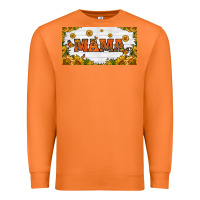 Sunflowers And Butterflies Mama License Plate Premium Sweatshirt | Teevron