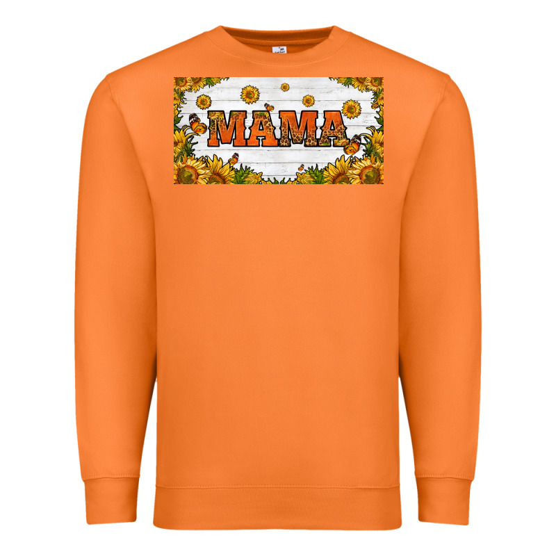 Sunflowers And Butterflies Mama License Plate Premium Sweatshirt by HRA Design Shop | Teevron