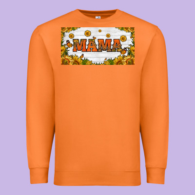 Sunflowers And Butterflies Mama License Plate Premium Sweatshirt Designed By Hra Design Shop