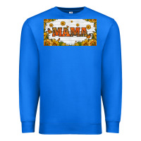 True Royal sunflowers and butterflies mama license plate Premium Sweatshirt - HRA Design Shop