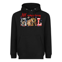 Black All American girl with cowgirl Heavyweight Hoodie - Neo Western