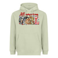 Matcha All American girl with cowgirl Heavyweight Hoodie - Neo Western