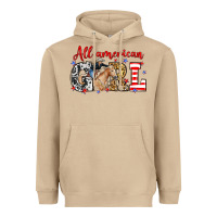 Mushroom All American girl with cowgirl Heavyweight Hoodie - Neo Western