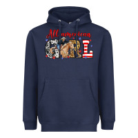 All American Girl With Cowgirl Heavyweight Hoodie | Teevron