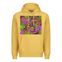 Antique Gold mardi gras carnival masks and fleur de lis Premium Hoodie - Jasminsmagicworld