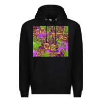 Black mardi gras carnival masks and fleur de lis Premium Hoodie - Jasminsmagicworld
