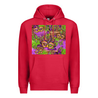 Cardinal mardi gras carnival masks and fleur de lis Premium Hoodie - Jasminsmagicworld