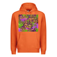 Carrot mardi gras carnival masks and fleur de lis Premium Hoodie - Jasminsmagicworld