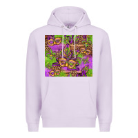 Lilac mardi gras carnival masks and fleur de lis Premium Hoodie - Jasminsmagicworld