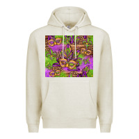 Oatmeal Heather mardi gras carnival masks and fleur de lis Premium Hoodie - Jasminsmagicworld