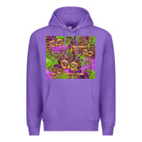Purple mardi gras carnival masks and fleur de lis Premium Hoodie - Jasminsmagicworld