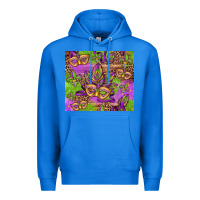 True Royal mardi gras carnival masks and fleur de lis Premium Hoodie - Jasminsmagicworld