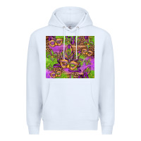 White mardi gras carnival masks and fleur de lis Premium Hoodie - Jasminsmagicworld