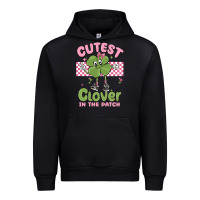 Black cutest clover in the patch Urban Hoodie - MaliasSmallBusiness