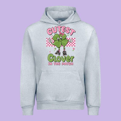 Cutest Clover In The Patch Urban Hoodie Designed By Maliassmallbusiness