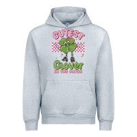 Heather Grey cutest clover in the patch Urban Hoodie - MaliasSmallBusiness