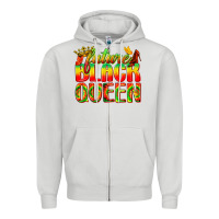 Dove Grey future black queen Zipper Hoodie - texasbilliewilder