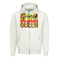 Oatmeal Heather future black queen Zipper Hoodie - texasbilliewilder