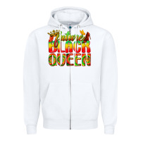 White future black queen Zipper Hoodie - texasbilliewilder