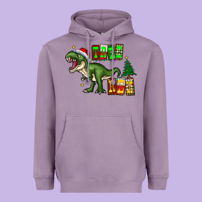 Tree Rex Heavyweight Hoodie Designed By Cowhidedigitalart
