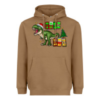 Toasted Coconut tree rex Heavyweight Hoodie - CowhideDigitalArt