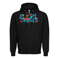Black girl mom afro black girl Zipper Hoodie - texasbilliewilder