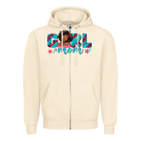 Sandshell girl mom afro black girl Zipper Hoodie - texasbilliewilder