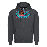 Smoke girl mom afro black girl Zipper Hoodie - texasbilliewilder