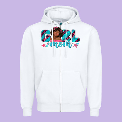 Zipper Hoodie girl mom afro black girl