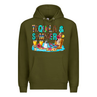 Army Green tequila and summmer Premium Hoodie - AdoDesignShop