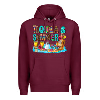Burgundy tequila and summmer Premium Hoodie - AdoDesignShop