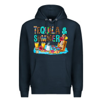 Navy tequila and summmer Premium Hoodie - AdoDesignShop