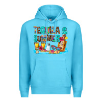 Ocean Blue tequila and summmer Premium Hoodie - AdoDesignShop