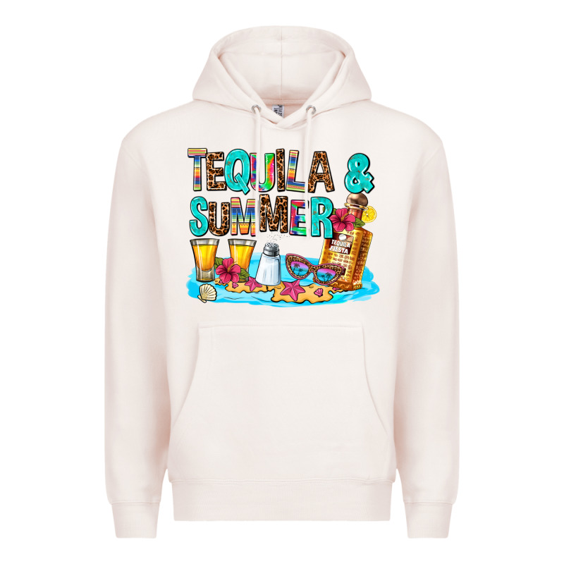 Tequila And Summmer Premium Hoodie by AdoDesignShop | Teevron