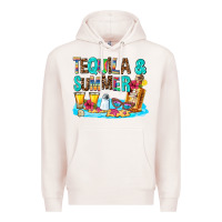 Pale Pink tequila and summmer Premium Hoodie - AdoDesignShop