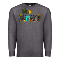 Charcoal Heather summer Premium Sweatshirt - CowhideDigitalArt
