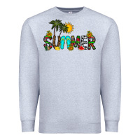 Heather Grey summer Premium Sweatshirt - CowhideDigitalArt