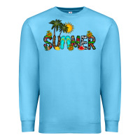 Ocean Blue summer Premium Sweatshirt - CowhideDigitalArt